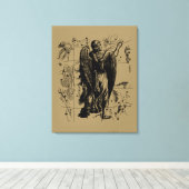 《星座》乙女座星座ヘベリアス1690年8月23日9月22日 キャンバスプリント (インサイチュ (ウッドフロア))