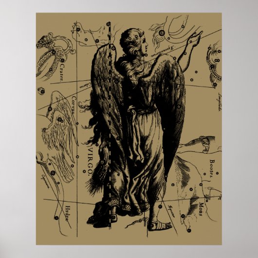 《星座》乙女座星座ヘベリアス1690年8月23日9月22日 ポスター (正面)