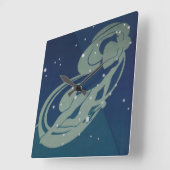 《星座》乙女座星座ヴィンテージ〔占星術の〕十二宮図占星術 スクエア壁時計 (傾斜)