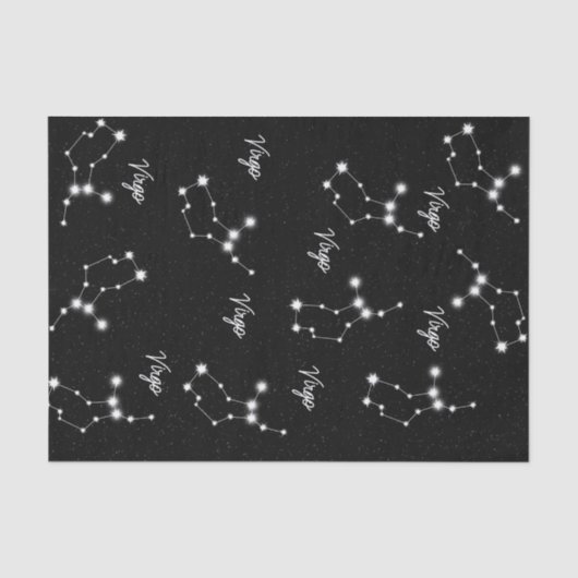 《星座》乙女座星座組織包装紙 薄葉紙 (正面)