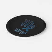 《星座》乙女座星座 – 銀河系 ペーパープレート (アングル)