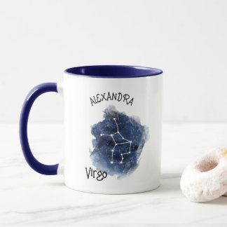 《星座》乙女座星空の夜コンステレーション名前をカスタムする マグカップ