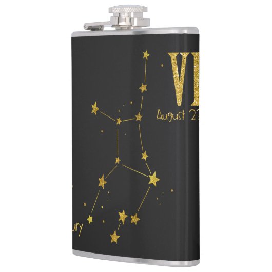 《星座》乙女座星記号 フラスク (左)