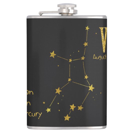 《星座》乙女座星記号 フラスク (正面)