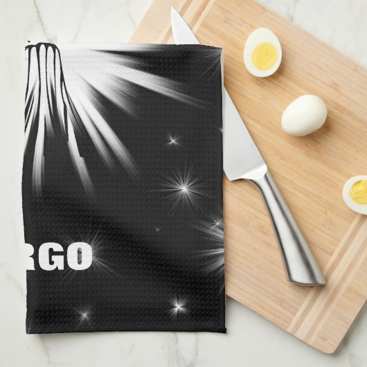 《星座》乙女座標識 キッチンタオル (四つ折り)