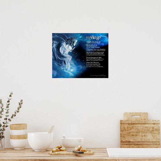 《星座》乙女座特性 ポスター (キッチン)