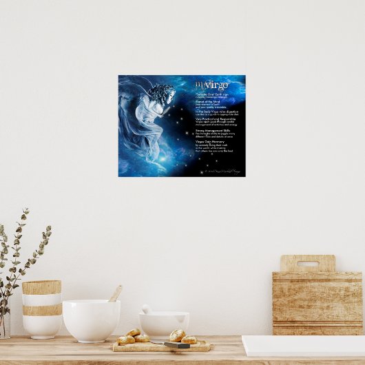 《星座》乙女座特性 ポスター (キッチン)