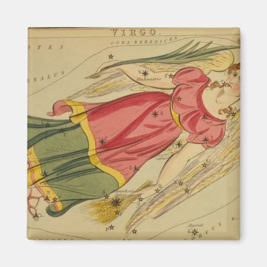 《星座》乙女座磁石 マグネット (正面)