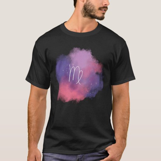 《星座》乙女座素晴らし〔占星術の〕十二宮図標識天文学者星座 Tシャツ (正面)