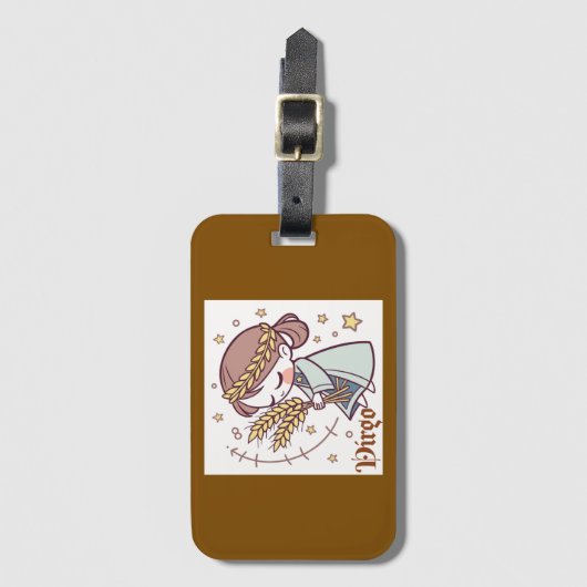 《星座》乙女座荷札 ラゲッジタグ (正面縦)