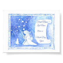 《星座》乙女座誕生日アートプリント