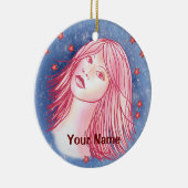 《星座》乙女座誕生日カスタムオーナメント セラミックオーナメント (右)