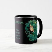 《星座》乙女座誕生日ギフト追加ネームコーヒーブラック マグカップ (正面右)