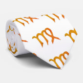 《星座》乙女座金ゴールド〔占星術の〕十二宮図星占い標識 ネクタイ (ロール)