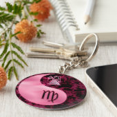 《星座》乙女座陰陽 キーホルダー (側面)