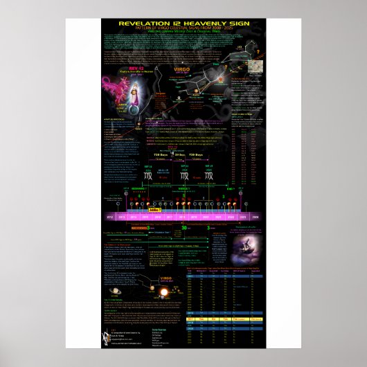 《星座》乙女座黙示録12サイン – 1 ポスター (正面)