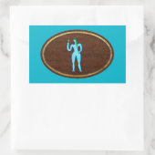 《星座》乙女座208 長方形シール (バッグ)