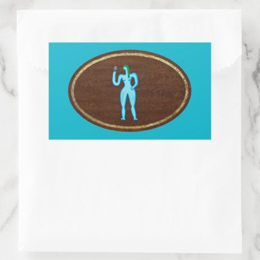 《星座》乙女座208 長方形シール (バッグ)