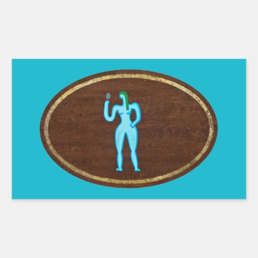 《星座》乙女座208 長方形シール (正面)