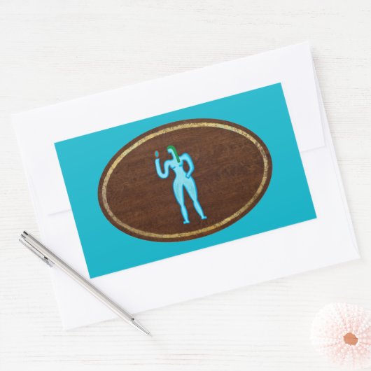 《星座》乙女座208 長方形シール (封筒)