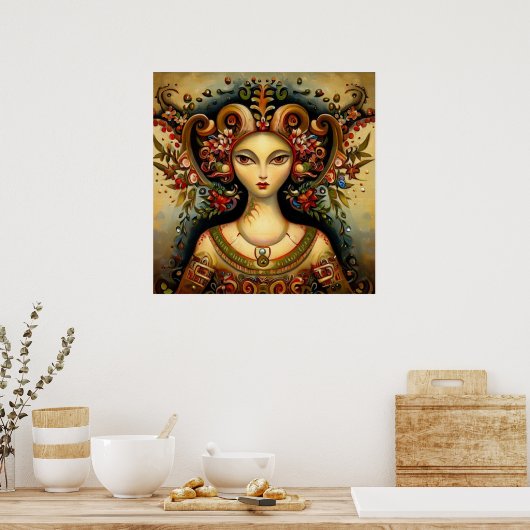 《星座》乙女座2 ポスター (キッチン)