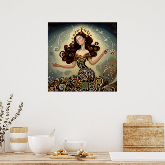 《星座》乙女座3 ポスター (キッチン)