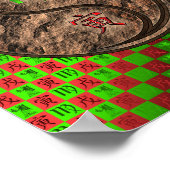 《星座》乙女座&アースタイガー ポスター (角)