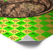 《星座》乙女座&アースドラゴン ポスター (角)