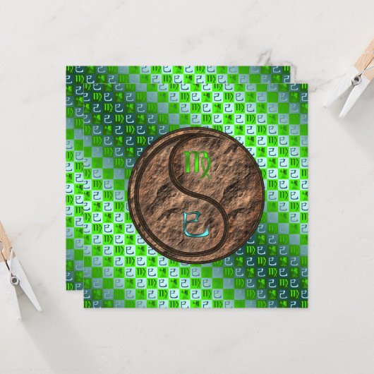 《星座》乙女座&アースネーク カード (正面/裏面インサイチュ)