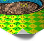 《星座》乙女座&ウォーターモンキー ポスター (角)