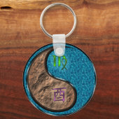 《星座》乙女座&ウォーター・ルースター キーホルダー (正面)