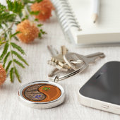 《星座》乙女座&ウッドオックス キーホルダー (側面)