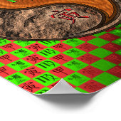 《星座》乙女座&ウッドタイガー ポスター (角)