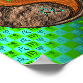 《星座》乙女座&ウッドドッグ ポスター (角)