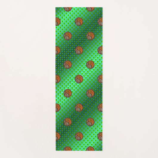 《星座》乙女座&ウッドドッグ ヨガマット (正面)