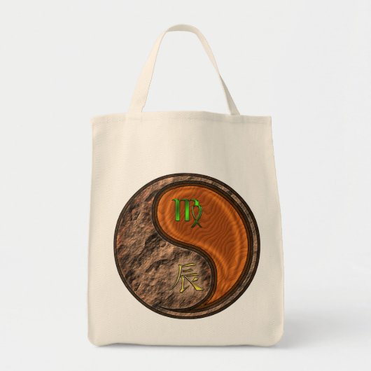 《星座》乙女座&ウッドドラゴン トートバッグ (正面)