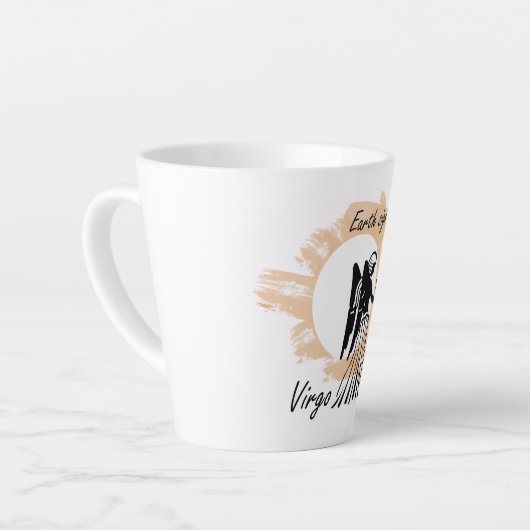 《星座》乙女座 カフェラテマグ (左アングル)