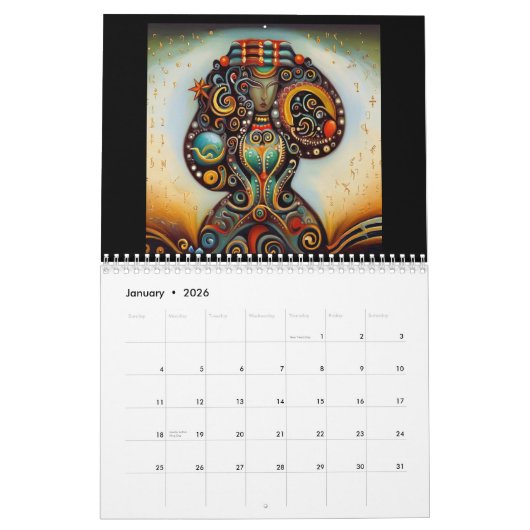 《星座》乙女座 カレンダー (1月 2026)