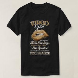 《星座》乙女座·ガールは9月と言う以上に知威厳があるっている Tシャツ