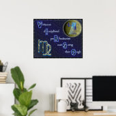 《星座》乙女座 ポスター (ホームオフィス)