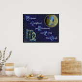 《星座》乙女座 ポスター (キッチン)