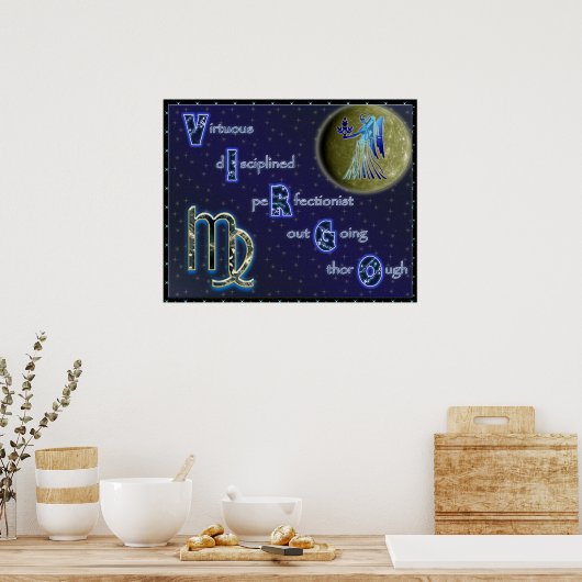 《星座》乙女座 ポスター (キッチン)