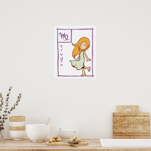 《星座》乙女座 ポスター (キッチン)