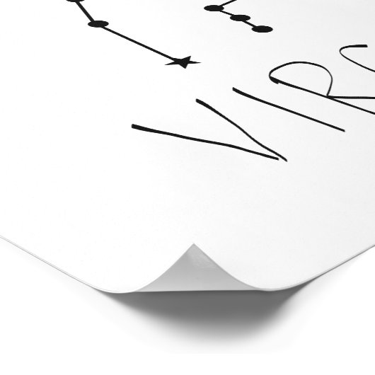 《星座》乙女座 ポスター (角)