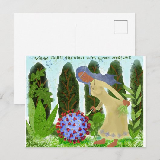 《星座》乙女座 ポストカード (正面/裏面)