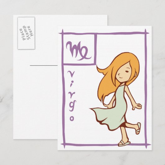 《星座》乙女座 ポストカード (正面/裏面)