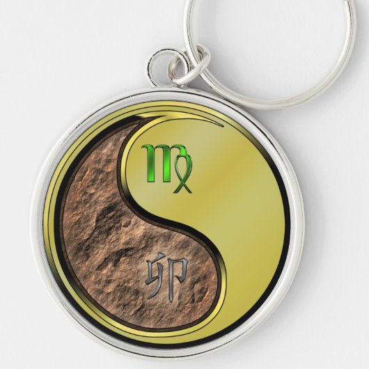 《星座》乙女座&メタルラビット キーホルダー (正面)