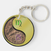 《星座》乙女座&メタルロースター キーホルダー (裏面)