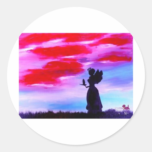 《星座》乙女座 ラウンドシール (正面)