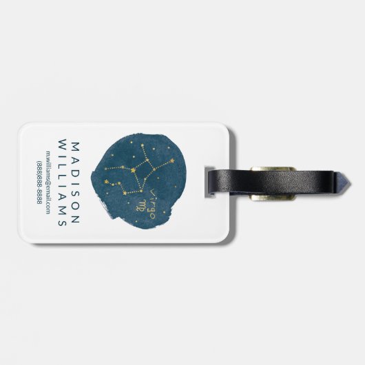 《星座》乙女座 ラゲッジタグ (裏面横)